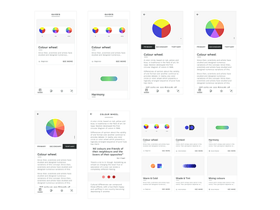 Colour theory material themed app