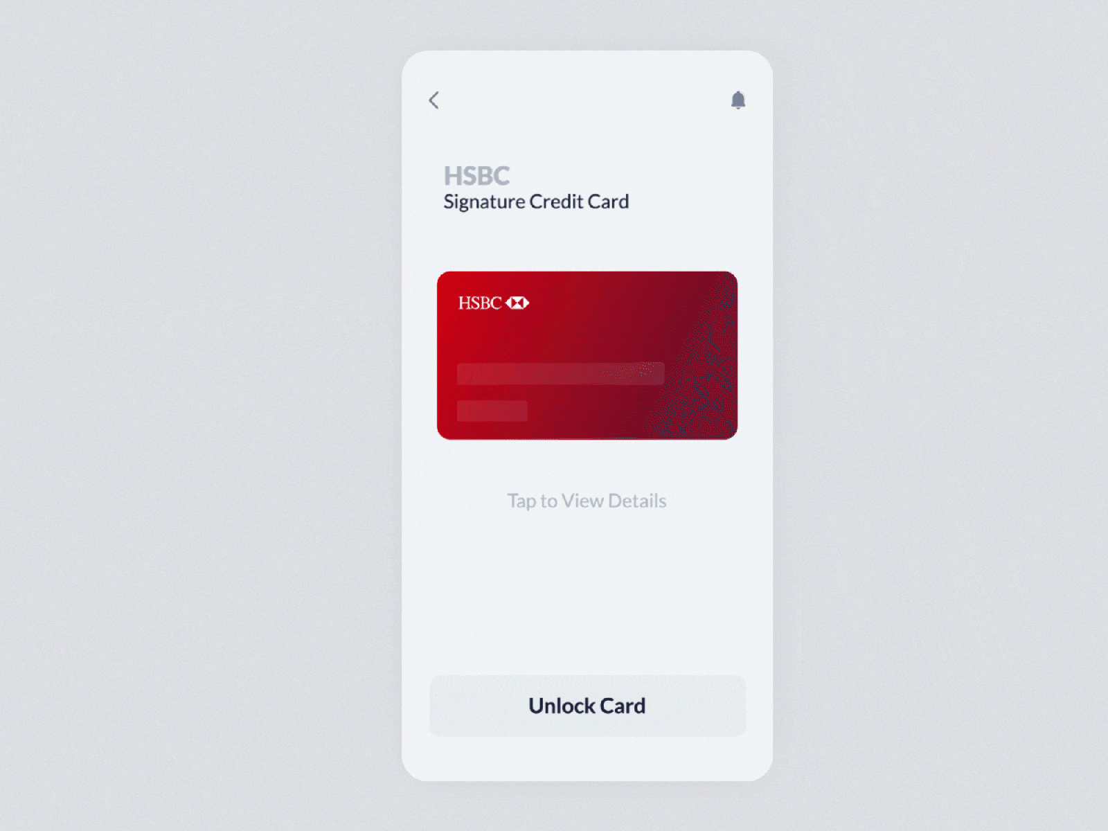 Credit Card Peek Preview Concept android animation app apple application card concept credit interaction ios ui ux