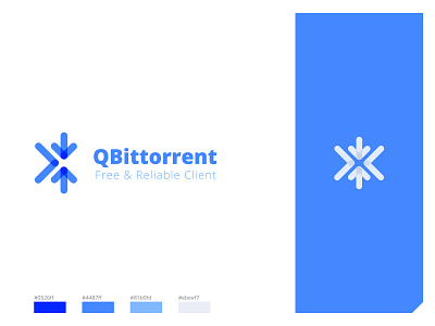 QBittorent Redesign Concept brand identity branding client download manager guidelines logo torrent