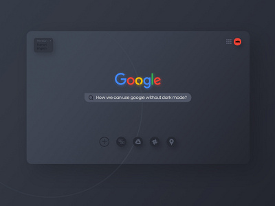 Dark Google! dark mode dark ui design google google design iran iranian persian persian ui redesign ui uidesign website website design