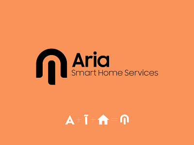 Aria Smart Home Services branding design farsi logo iran iranian logo persian persian logo smarthome لوگو لوگو فارسی