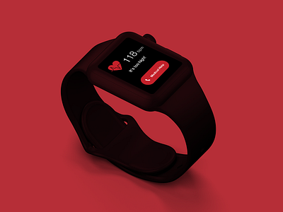 Flash Message for Smart Watch - DailyUI011 android app apple watch apple watch mockup bright colors daily 100 daily 100 challenge daily ui inspiration desiginspiration ingridable interface design invisionstudio ui