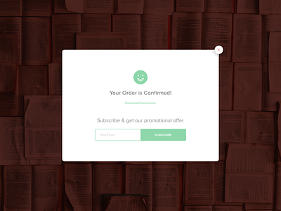 Pop-Up Overlay - Subscription Confirmation Message