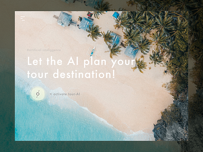 Search For Tour Destination Powered By AI artificial intelligence daily 100 challenge ingridable interface design machine learning search search engine tour