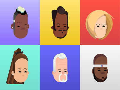 Famous Foreheads #1 2d ai ariana baking celebrity design doctor who donald glover flat grande icon illustration lando calrissian lebron james nba pogba simple sport starwars vector