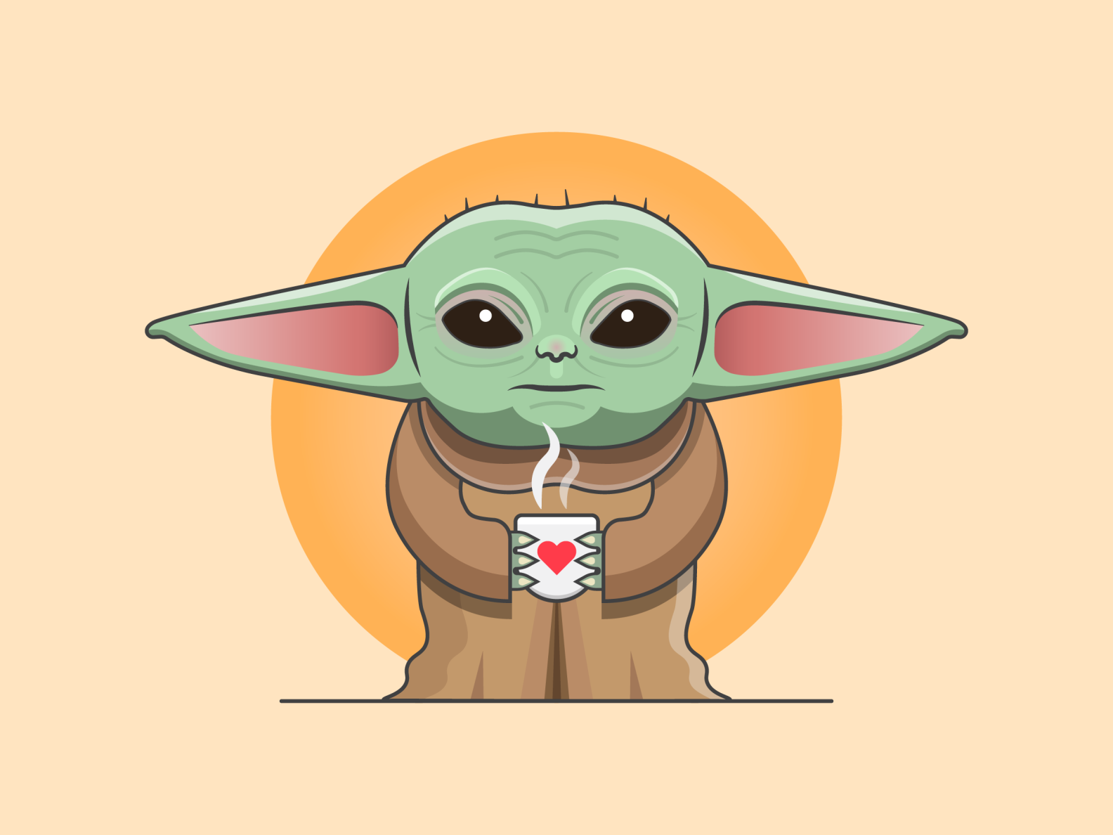Download Baby Yoda by Ryan Curran on Dribbble