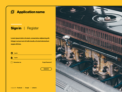 Dashboard for the exchange of used car parts.