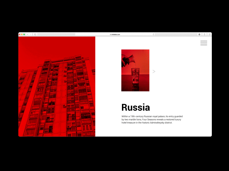Red Russia animation app branding clean design icon identity illustration ios lettering logo minimal mobile type typography ui ux vector web website