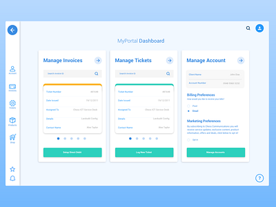 MyPortal Web App Design ui ux web website