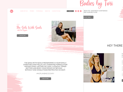 ToriGaynor Fitness Website Design