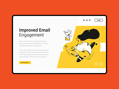 Marketing Agency Landing Page Concept Design adobexd animation app branding clean design icon identity illustration ios logo minimal mobile motion ui ux ux design web website