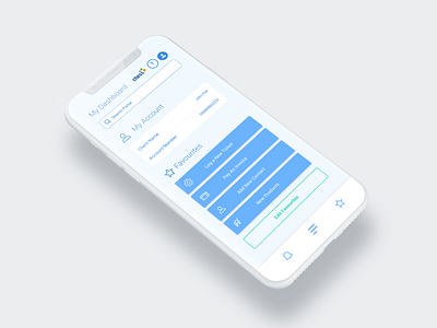 ICT MyPortal Mobile Design Dashboard