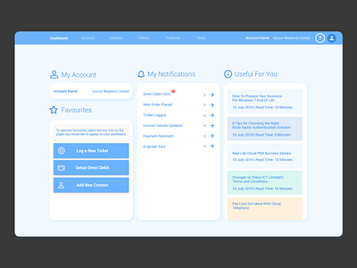 Customer Dashboard