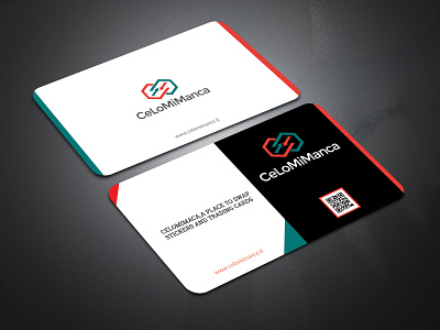 Corporate Business Card colorful corporate creative design designer elegant name card orange pattern print ready pro professional simple smart