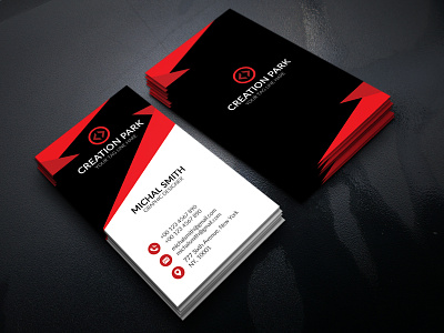 Business Card colorful corporate creative design designer elegant name card orange pattern print ready pro professional simple smart