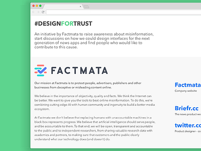 #DesignForTrust