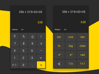 Calculator dailyui 004 design ui