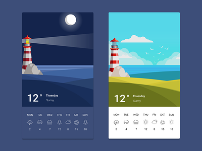 Weather UI 037 android android design app challange dailui daily dailyui 037 design illustration ui uidesign vector weather
