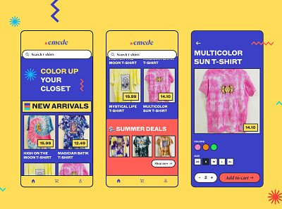 emede - Fashion E-Commerce app fashion mobile ui user interface