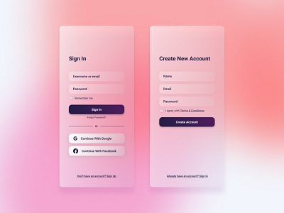 Sign Up UI Design