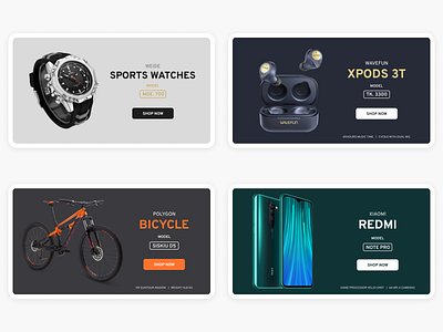 E-commerce banners