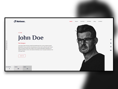 Neteor - Web Designer Portfolio HTML5