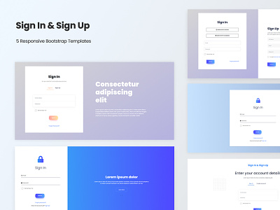 Sign In & Sign Up - Responsive HTML5 Bootstrap Templates bootstrap clean creative css design development html javascript login mobile modern php responsive signin signup template ui ux web