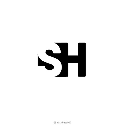 SH NegativeSpace branding design logo negativespace