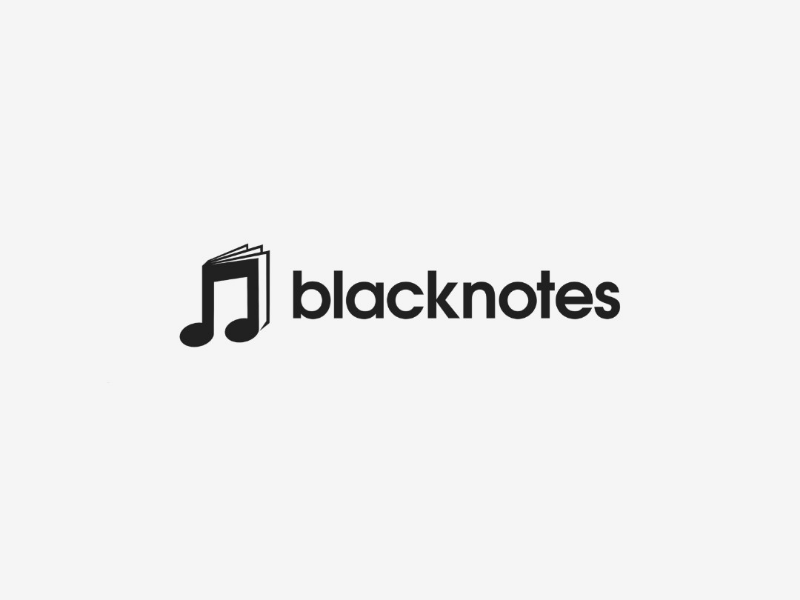 blacknotes music co. logo logomark notes music logotype logopassion logoinspirations logodesigner logodesign logo graphicdesign designinspirations