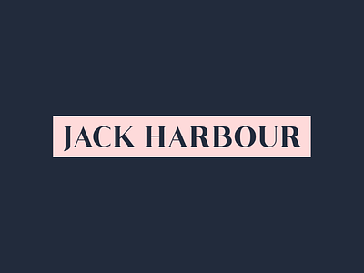 Jack Harbour Clothing Brand designinspirations jewellerydesign lifestyle logo logoinspirations logomark logotype luxurious monogram