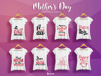 Mother's Day T-shirt Design Collection-6 | Team Hactor branding calligraphy clothing design dribbble explore lettering mothers day popular premium recent t shirt teamhactor teams trending typo typography