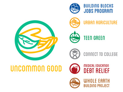 Uncommon Good Update branding logo nonprofit studentwork subbrands wip