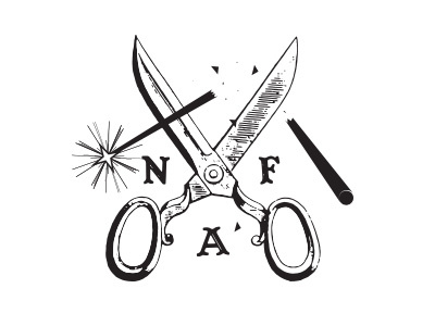 N.A.F black broken concept dark design fairytale flare illustration illustrator letters onecolor scissors shatter tshirt vintage wand