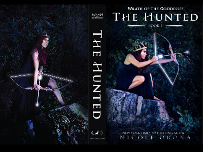 Wrath of the Goddesses: The Hunted arrow artemis bookcover glowing goddess hunt moon mythology nature night photography photoshoot