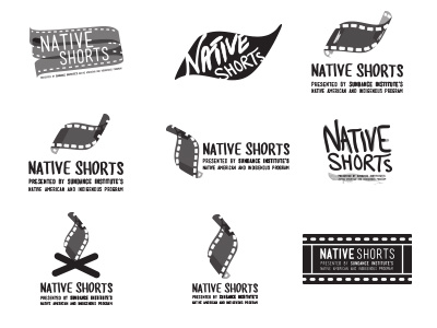 Native Shorts classic film filmstrip flame flick flimcells logos native