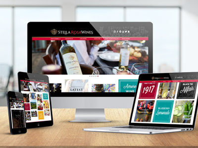 Stella Rosa Website Redesign art direction branding colorful layout mobile quotes responsive ui ux website wine