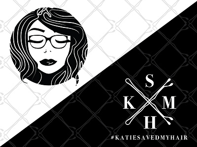 Katie Save My Hair Logo Design