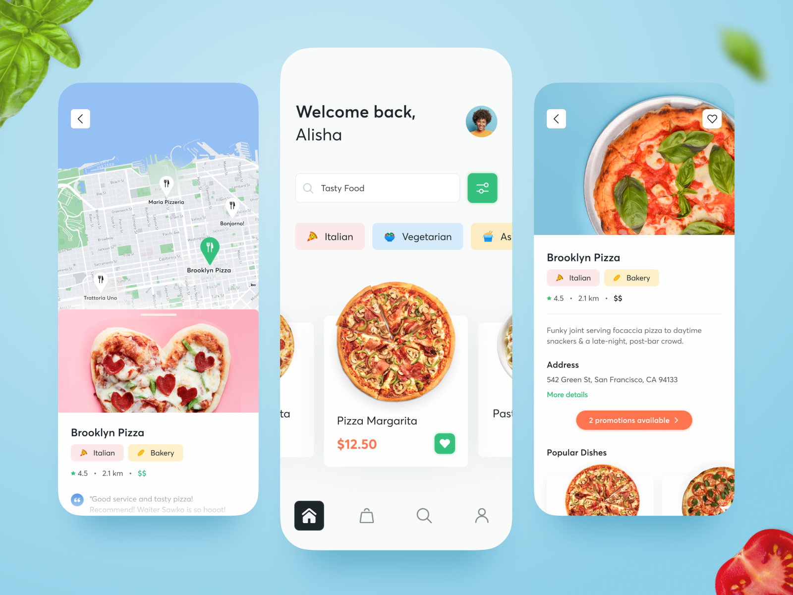 Food Delivery 🍕 by Victoria Samoilenko on Dribbble