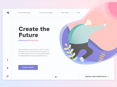 Create the Future - Web Illustration