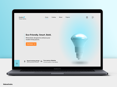 Smart Light Bulb Landing Page