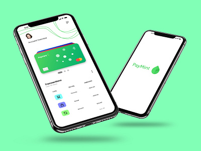 Mobile Banking App - PayMint Pay app banking banking app credit card ecommerce interface design mobile bank mobile payments mobile ui money transfer payment payment processing uiux