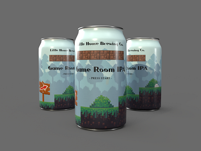 Beer Can Label 3D Mockup