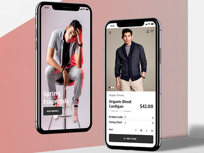 Clothing Store adobe xd app design apparel cart clothing clothing brand ecommerce interface design iphone x mockup shopping shopping app shopping cart store uiux xd