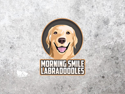 Design Logo character design illustration challenge illustrator labrador logo nozhenko