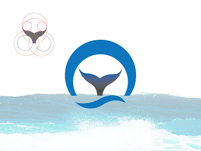 Diving Whale Logo brand design branding buy a logo corporate identity illustration logo logo design logotype symbol vector logo