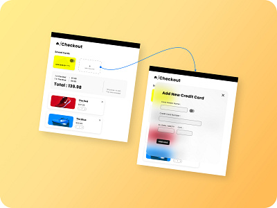 Credit Card Checkout adobexd animation blur branding card cart check out page credit card design e commerce figma figma design gaussian blur graphic design product shopping ux web web design