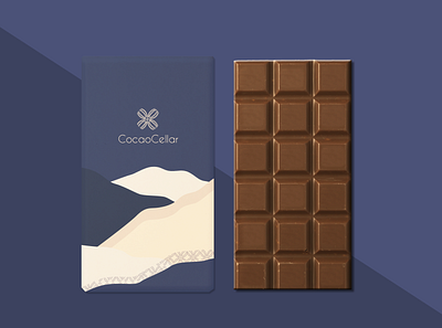 Cocao Cellar Chocolate Bar Design branding chocolate chocolate packaging logo packagedesign