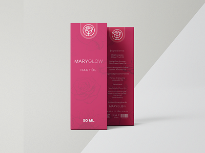 Mary Glow Oil Box Design