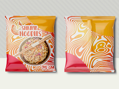 Shrimp Noodles noodles packagedesign pouch shrimp