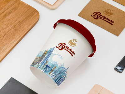 Borneo Coffee Cup Design branding coffee cup of coffee london package design